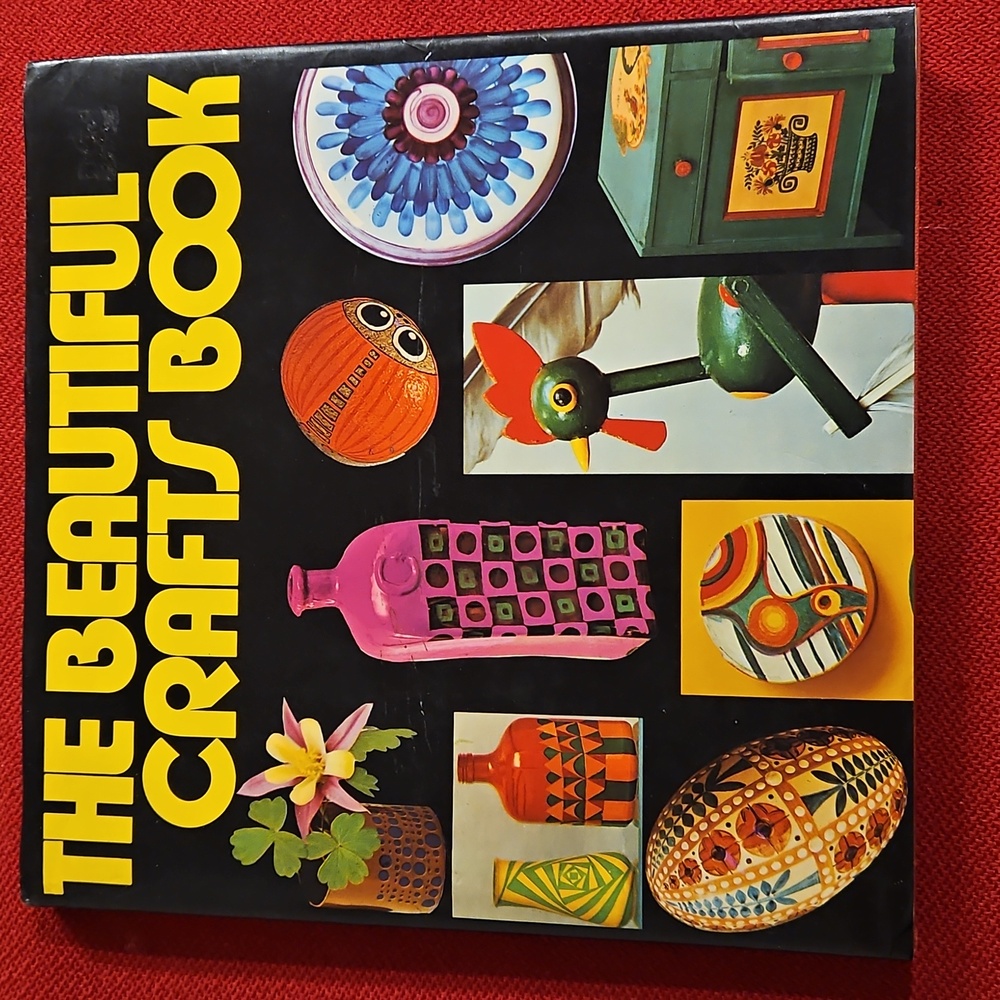 'The beautiful crafts book' 1976 Sterling Publishing decoupage Papercraft